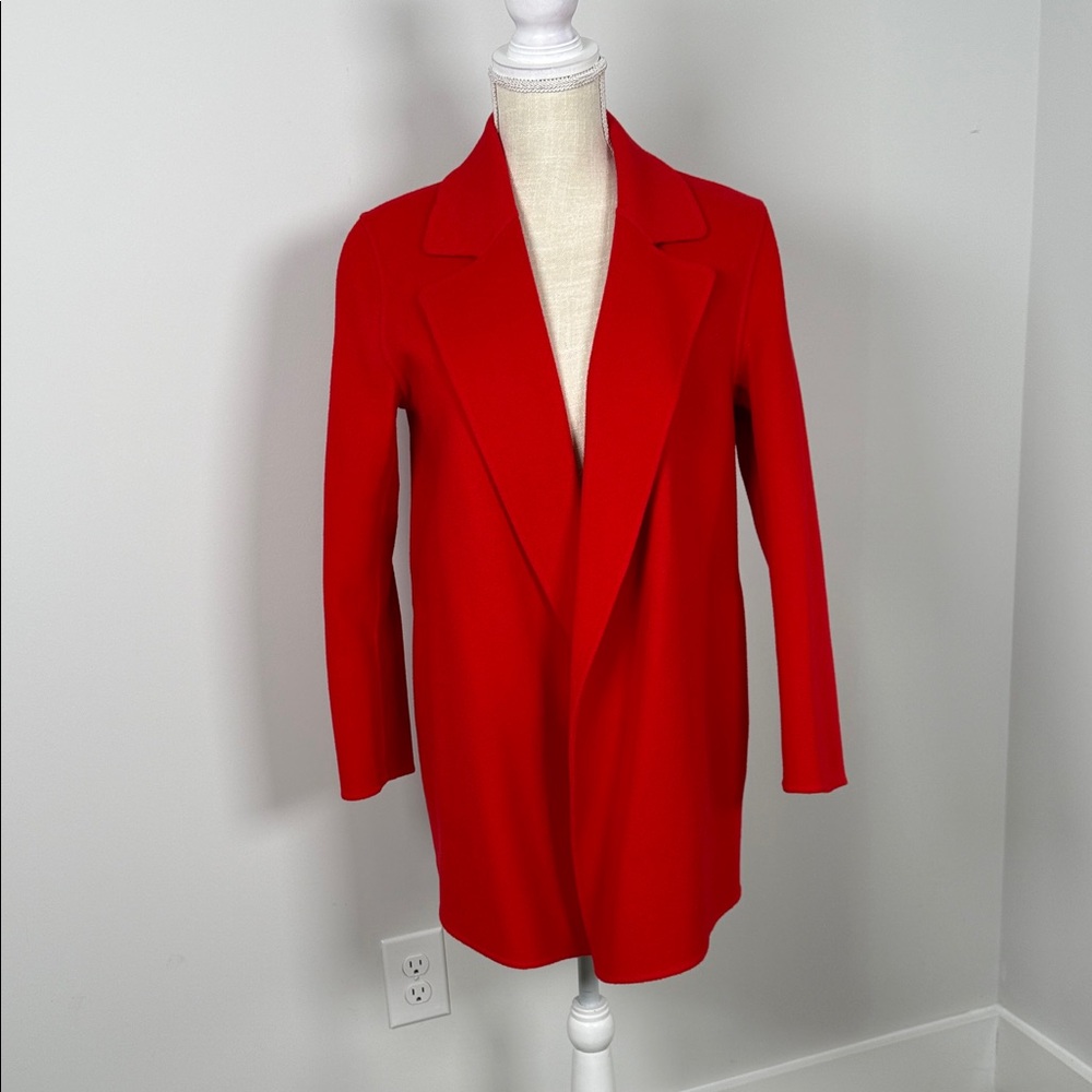 NEW w/TAGS Theory Elegant Red Women's Wool & Cashmere Coat